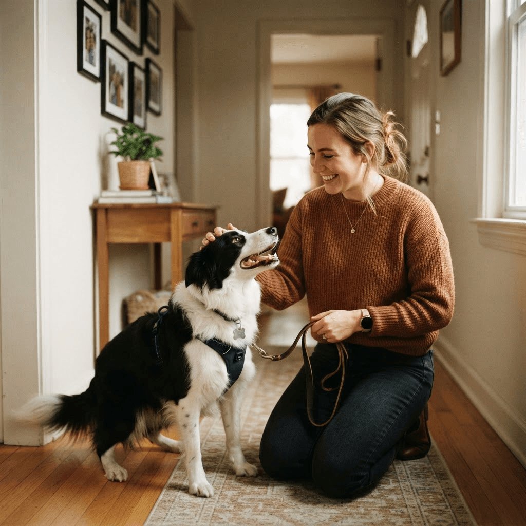 Jordan T. with their pet
